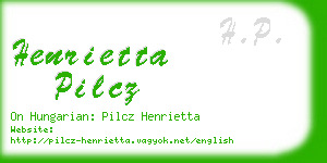 henrietta pilcz business card